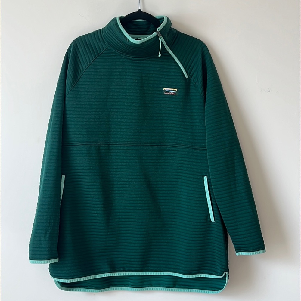 𝅺L.L. Bean 1/4 Zip Pull Over Fleece - Women’s Size XL